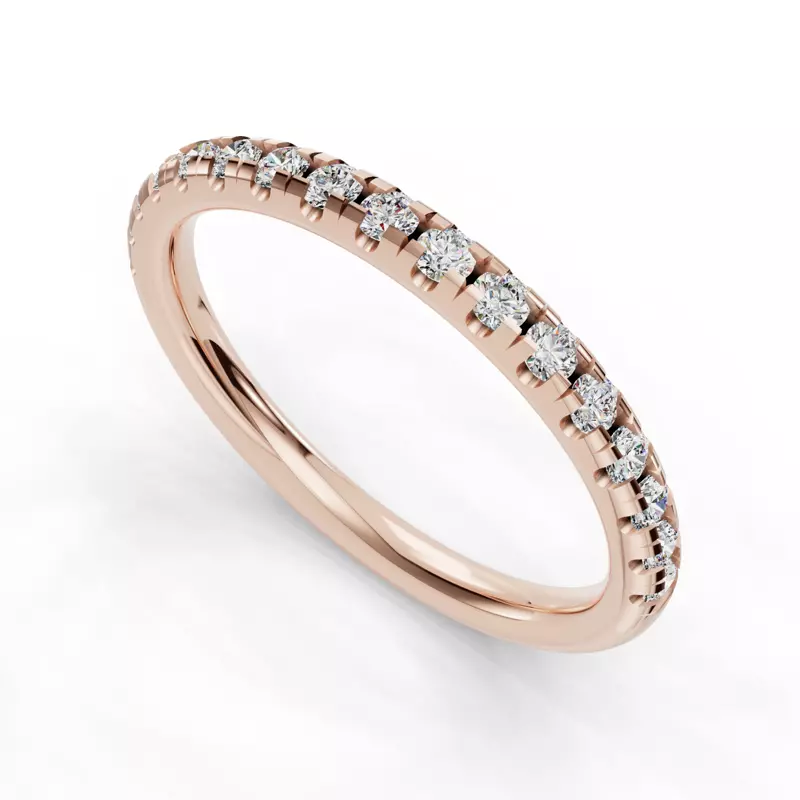 14K Rose Gold Itzel Pavé Band