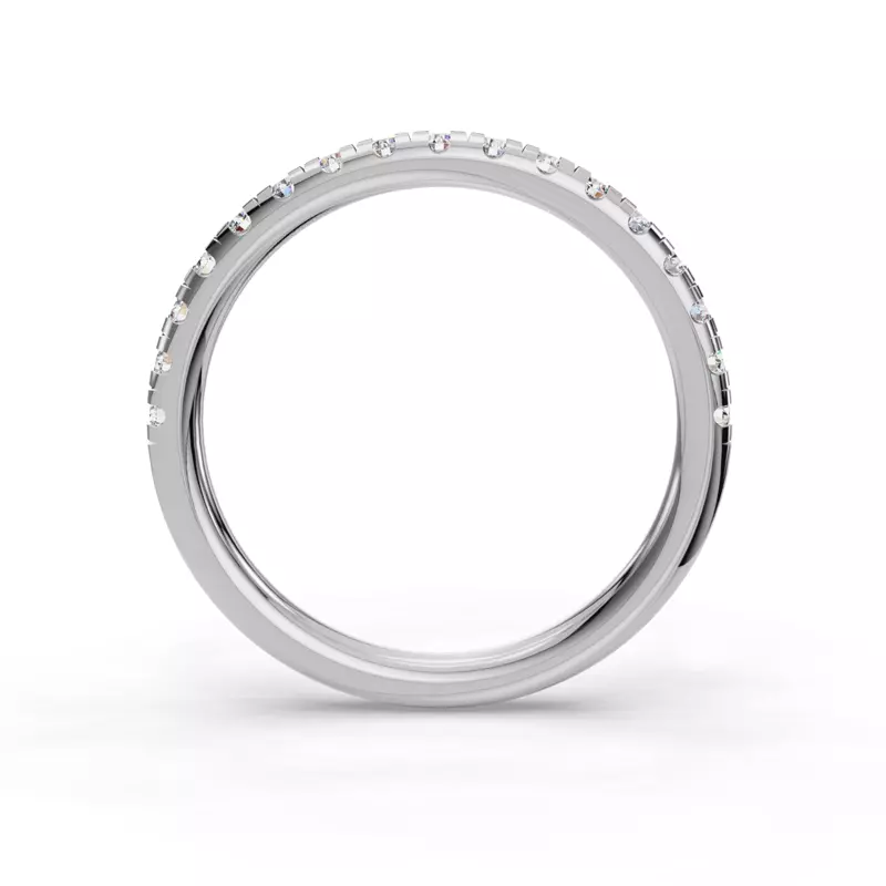 14K White Gold Itzel Pavé Band