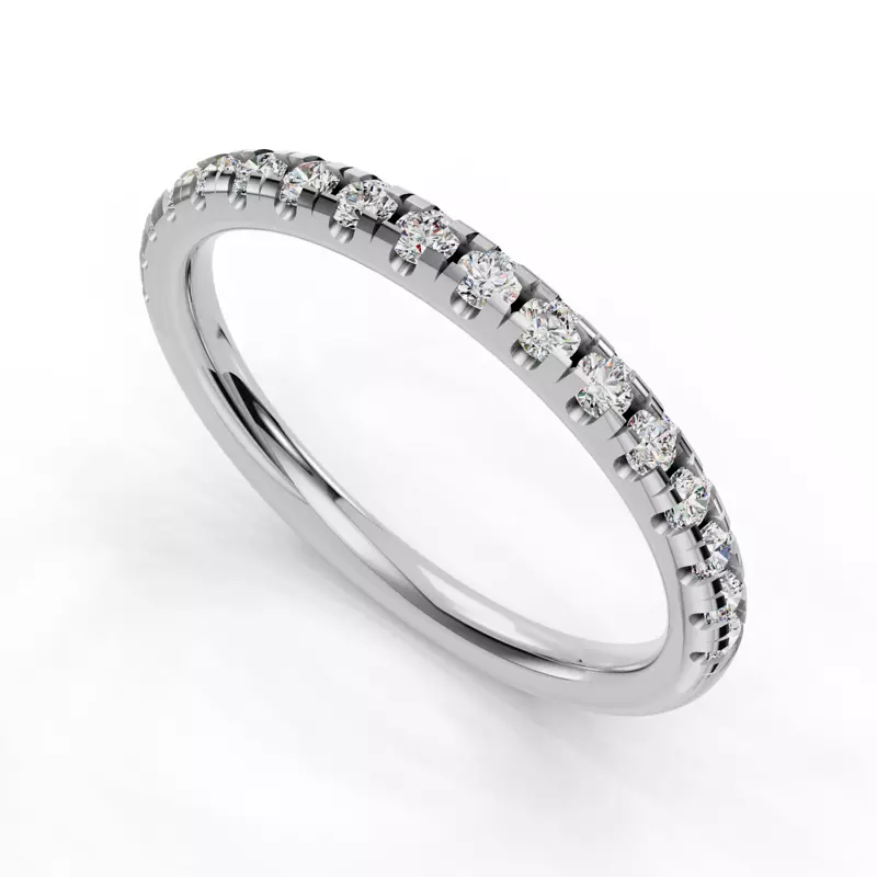 14K White Gold Itzel Pavé Band