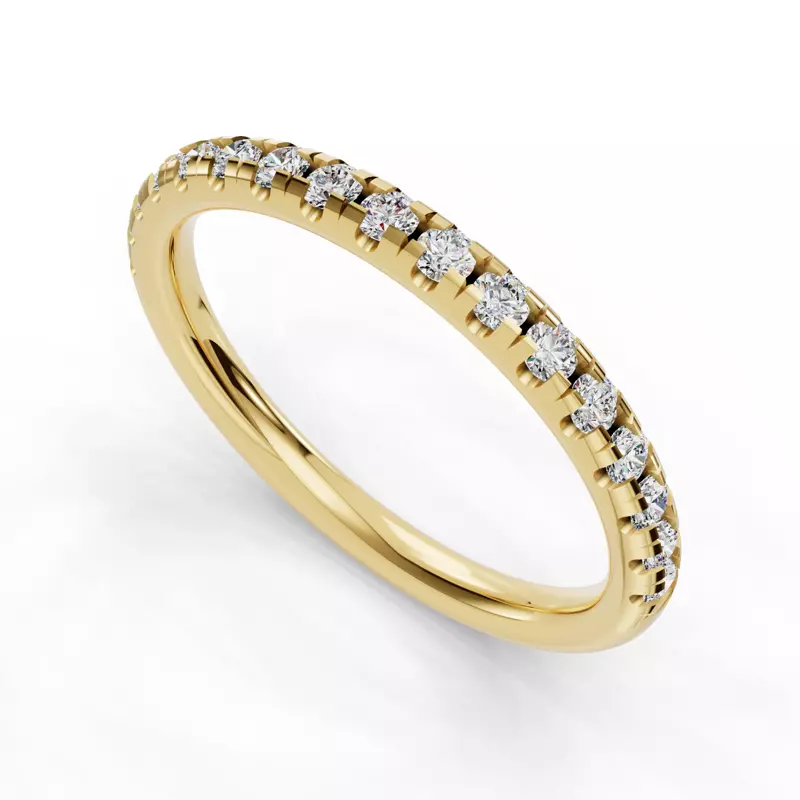 18K Yellow Gold Itzel Pavé Band