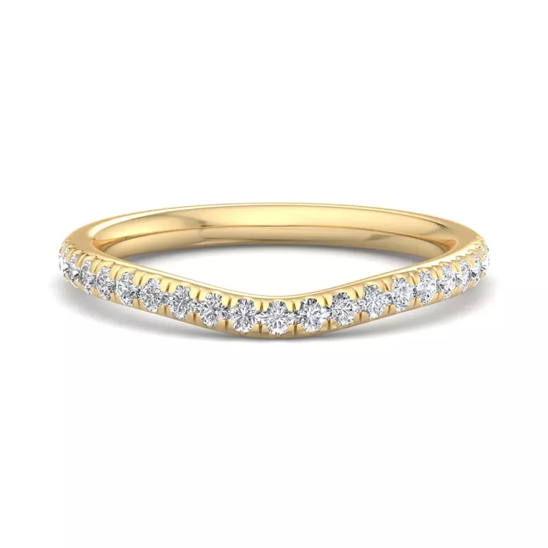 Cecelia Pavé Curved Band