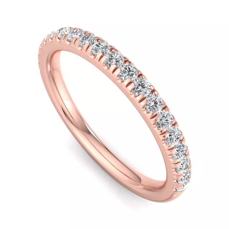 14K Rose Gold Miranda Pavé Band
