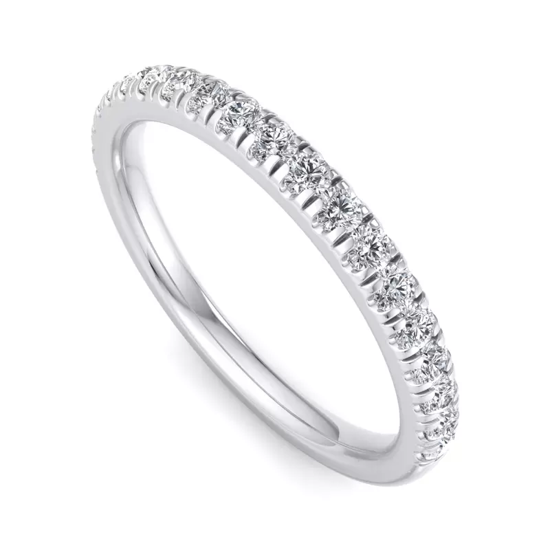 14K White Gold Miranda Pavé Band