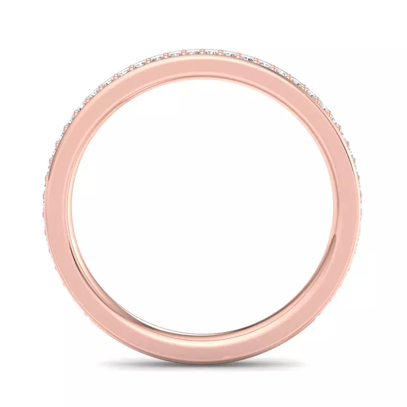 14K Rose Gold Kensley Pavé Band