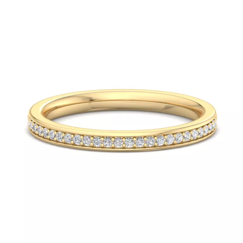 18K Yellow Gold Kensley Pavé Band