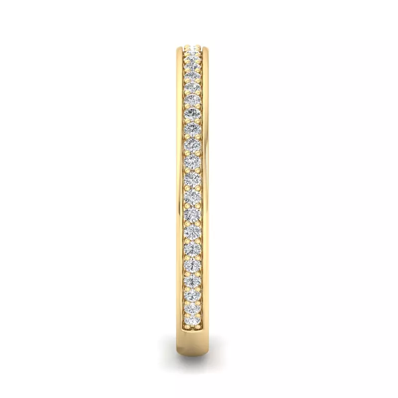 18K Yellow Gold Kensley Pavé Band