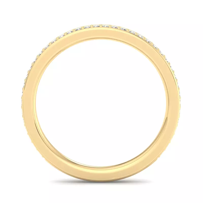 18K Yellow Gold Kensley Pavé Band