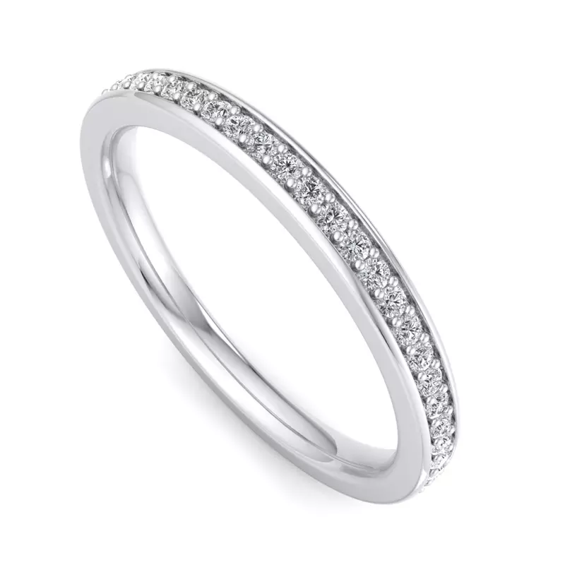 Platinum Kensley Pavé Band