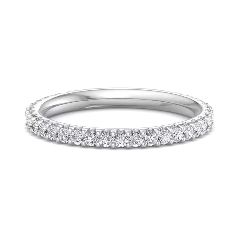 18K White Gold Beatrice Pavé Band