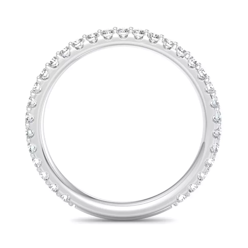18K White Gold Beatrice Pavé Band