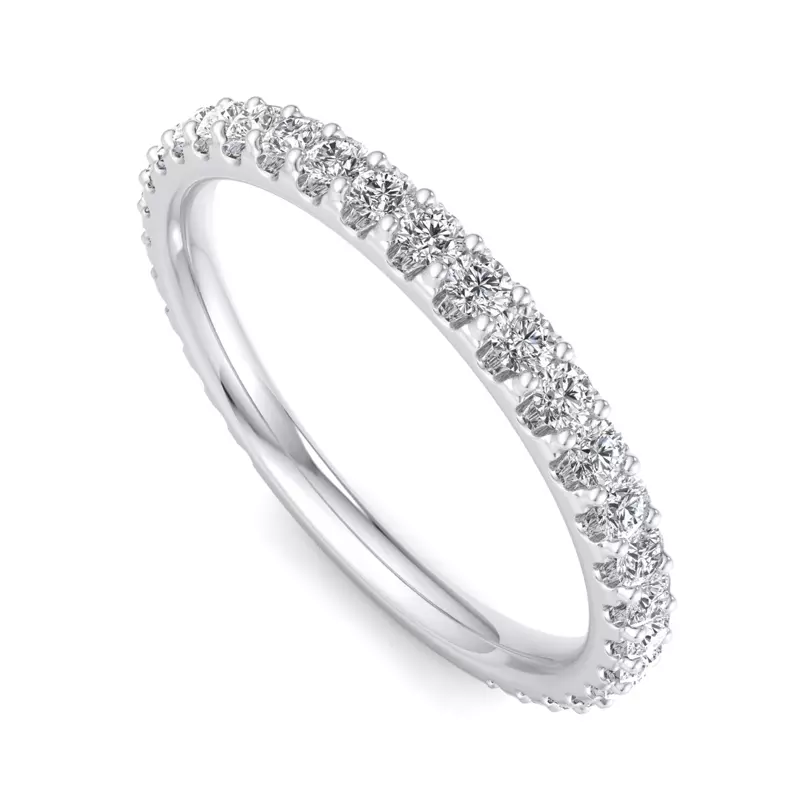 18K White Gold Beatrice Pavé Band