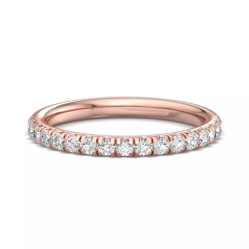 14K Rose Gold Anne Pavé Band
