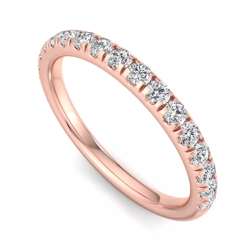 14K Rose Gold Anne Pavé Band