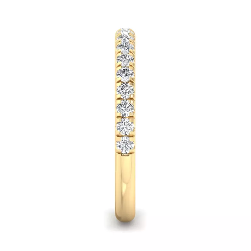 14K Yellow Gold Anne Pavé Band