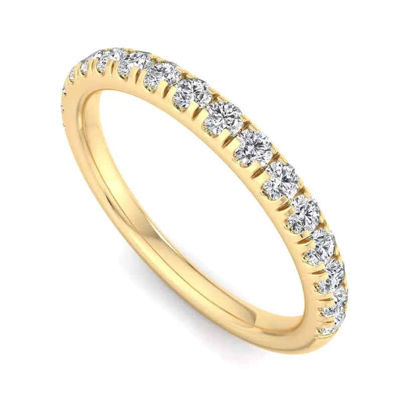 14K Yellow Gold Anne Pavé Band