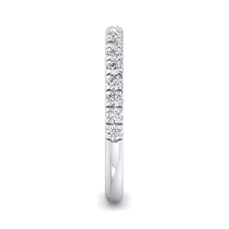 18K White Gold Anne Pavé Band