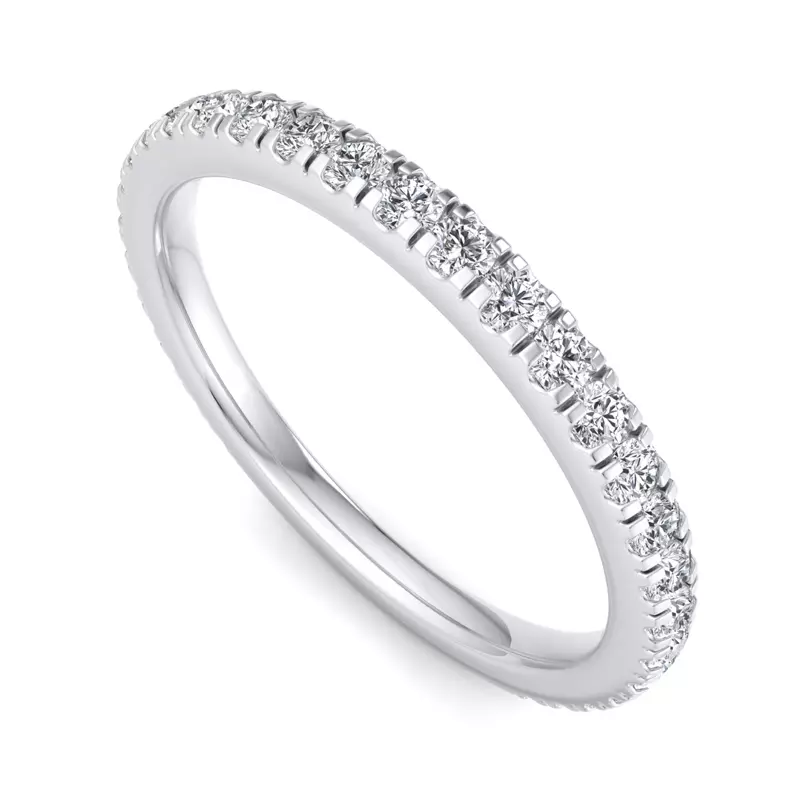 14K White Gold Journi Pavé Band