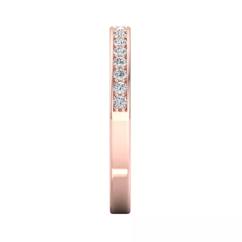 14K Rose Gold Ivory Band