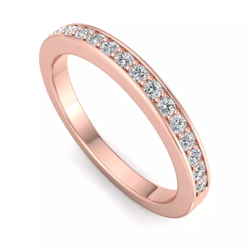 14K Rose Gold Ivory Band