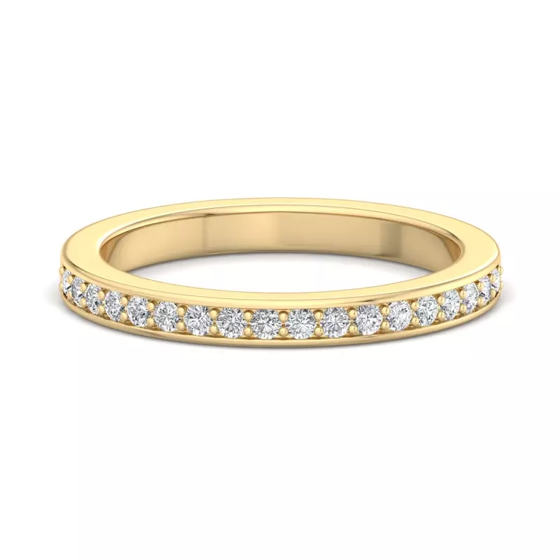 18K Yellow Gold Ivory Band