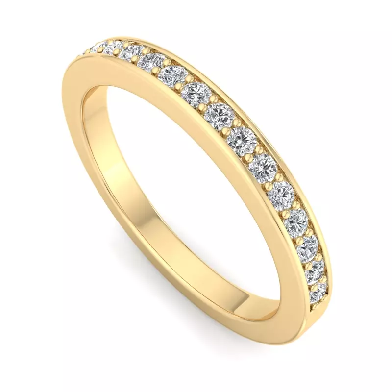 18K Yellow Gold Ivory Band