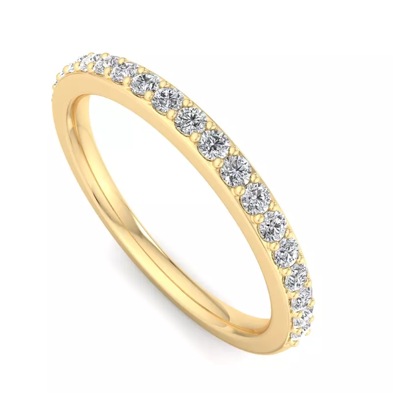 18K Yellow Gold Yaretzi Pavé Band