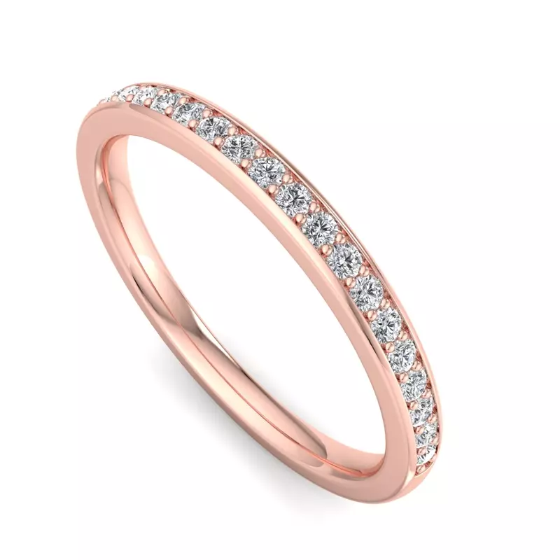 14K Rose Gold Meredith Pavé Band