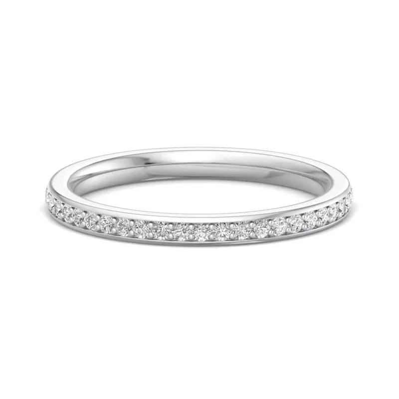 Platinum Meredith Pavé Band