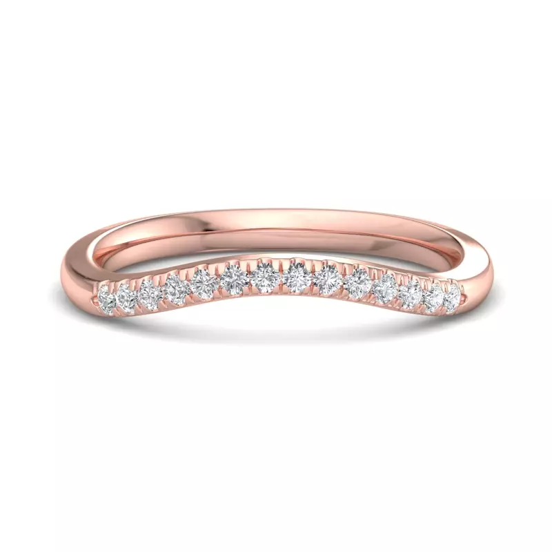 Sasha Curved Pavé Band