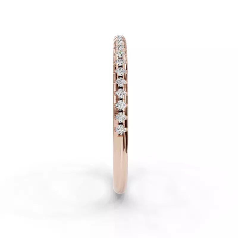 14K Rose Gold Oaklyn Pavé Band