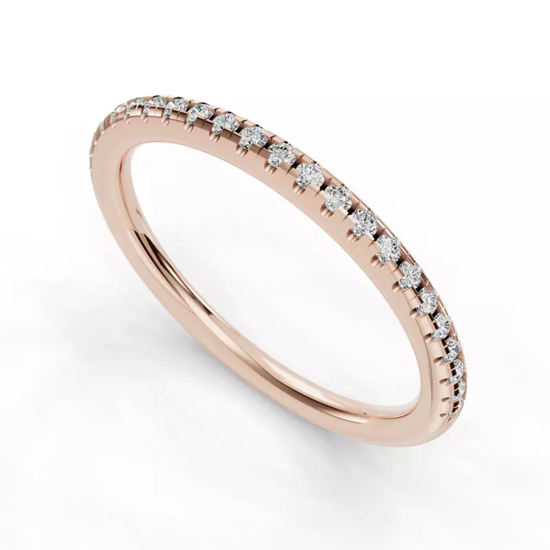 14K Rose Gold Oaklyn Pavé Band