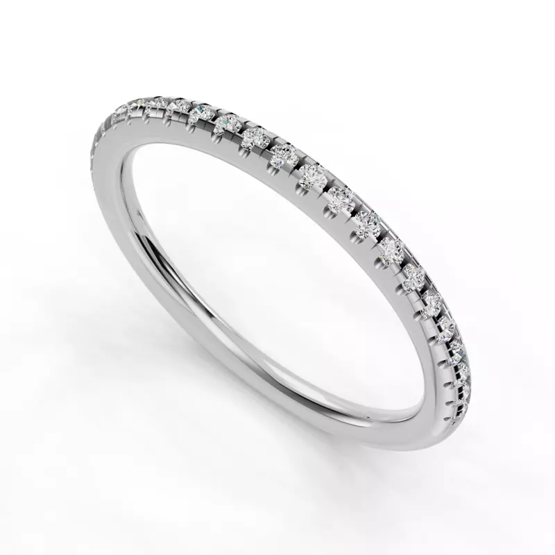 18K White Gold Oaklyn Pavé Band