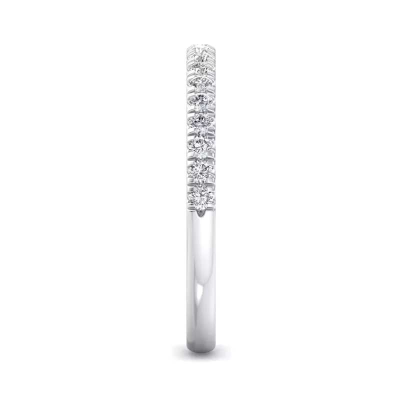 14K White Gold Sloan Wavy Pavé Band