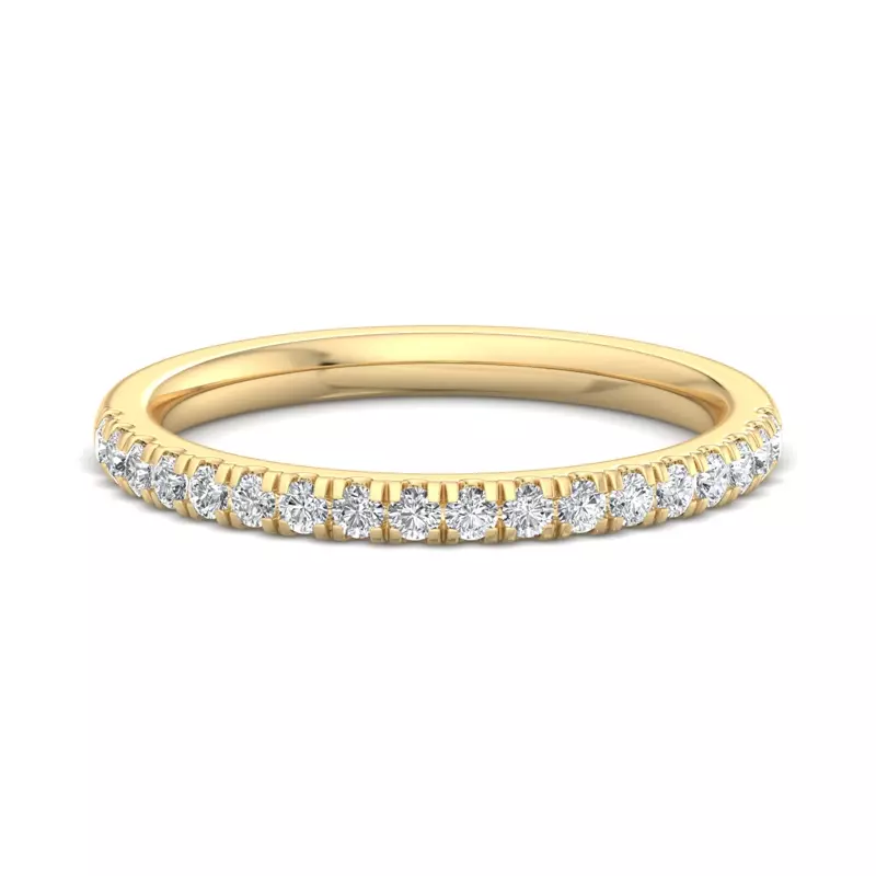 Sloan Wavy Pavé Band