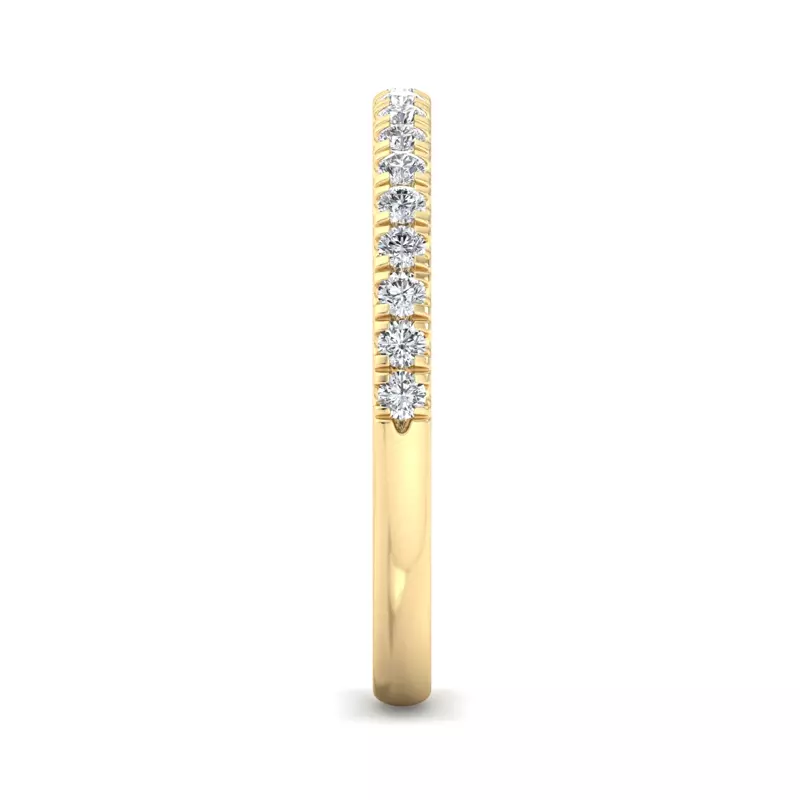 18K Yellow Gold Sloan Wavy Pavé Band