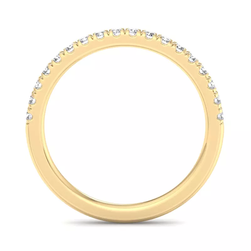 18K Yellow Gold Sloan Wavy Pavé Band