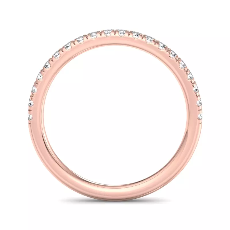 14K Rose Gold Mina Pavé Band