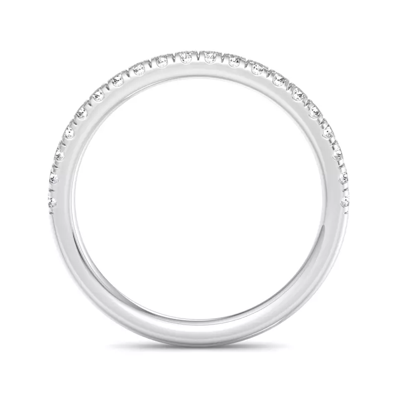 14K White Gold Mina Pavé Band