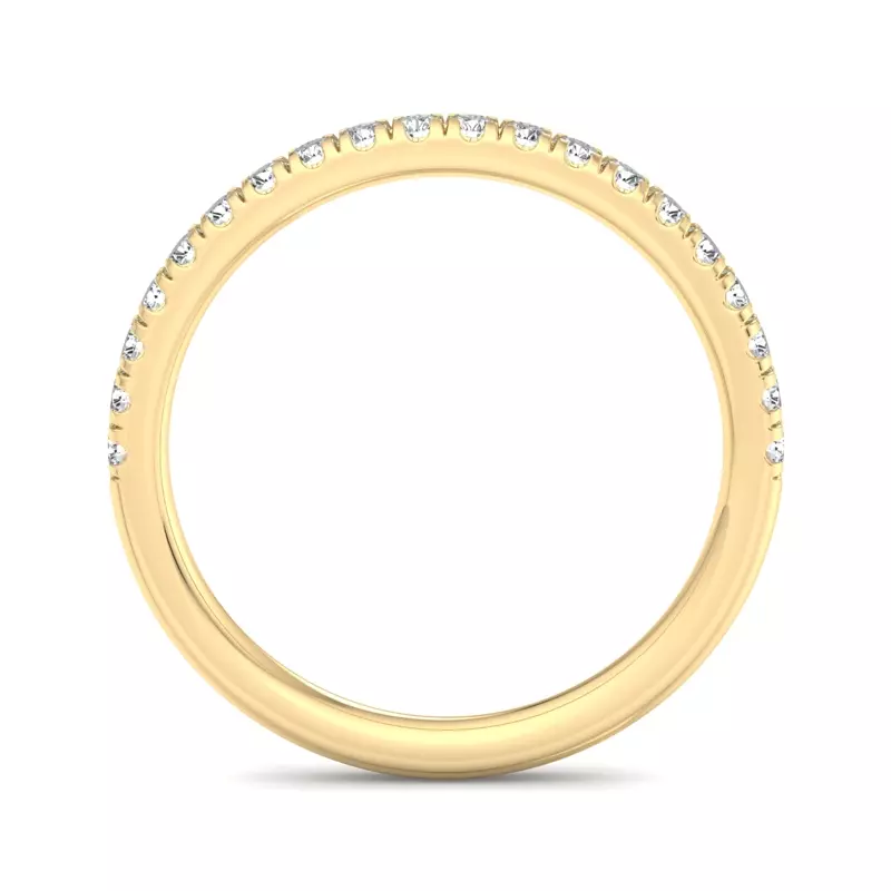 18K Yellow Gold Mina Pavé Band