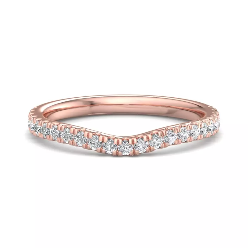 Opal Pavé Curved Band