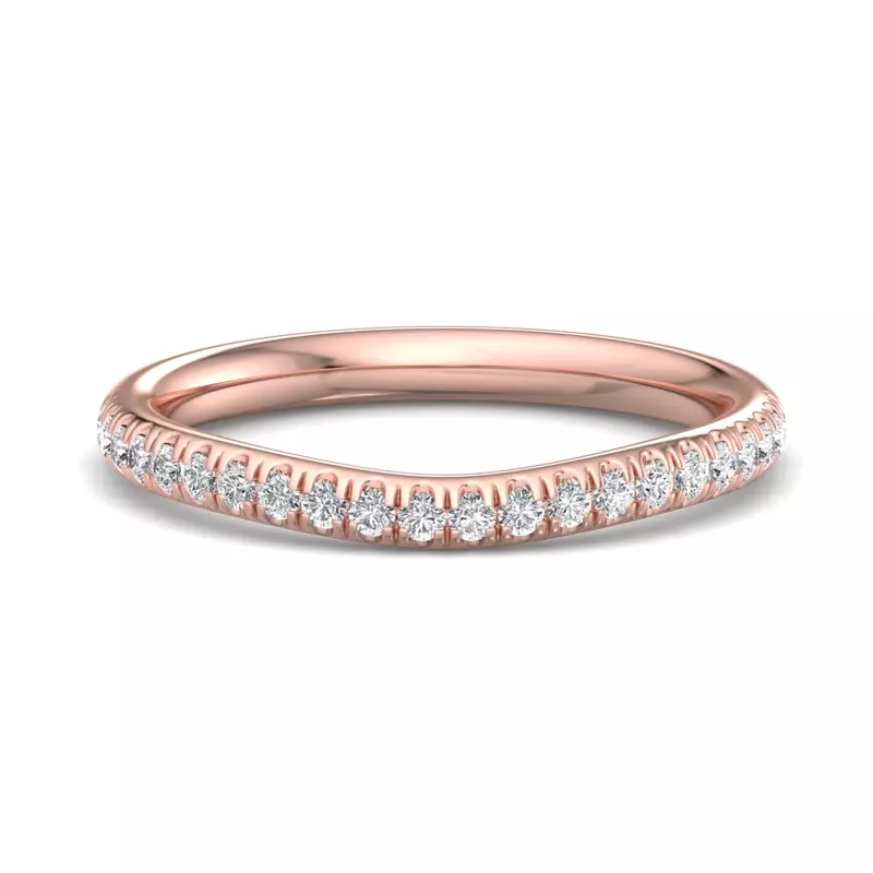 Frankie Curved Pavé Band