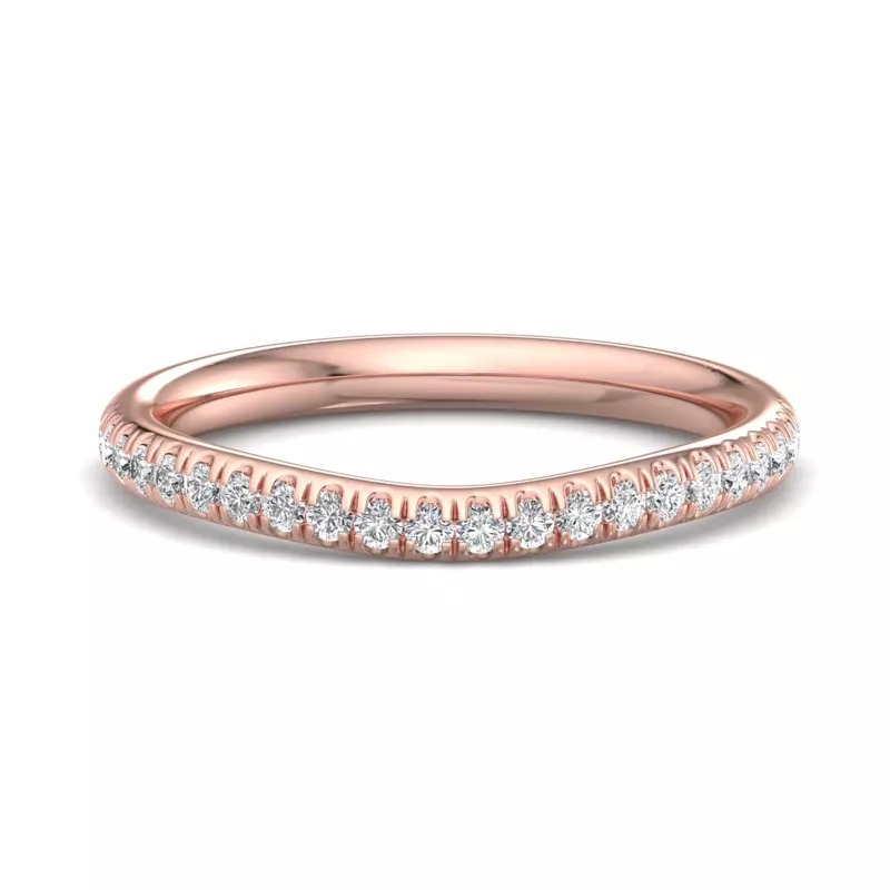 Kathryn Curved Pavé Band