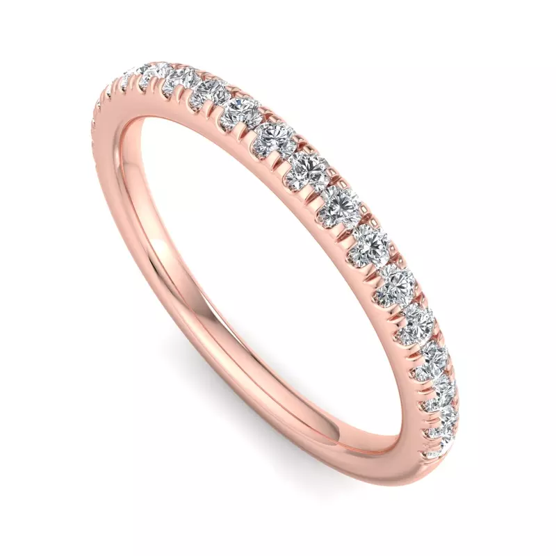 14K Rose Gold Nia Pavé Band