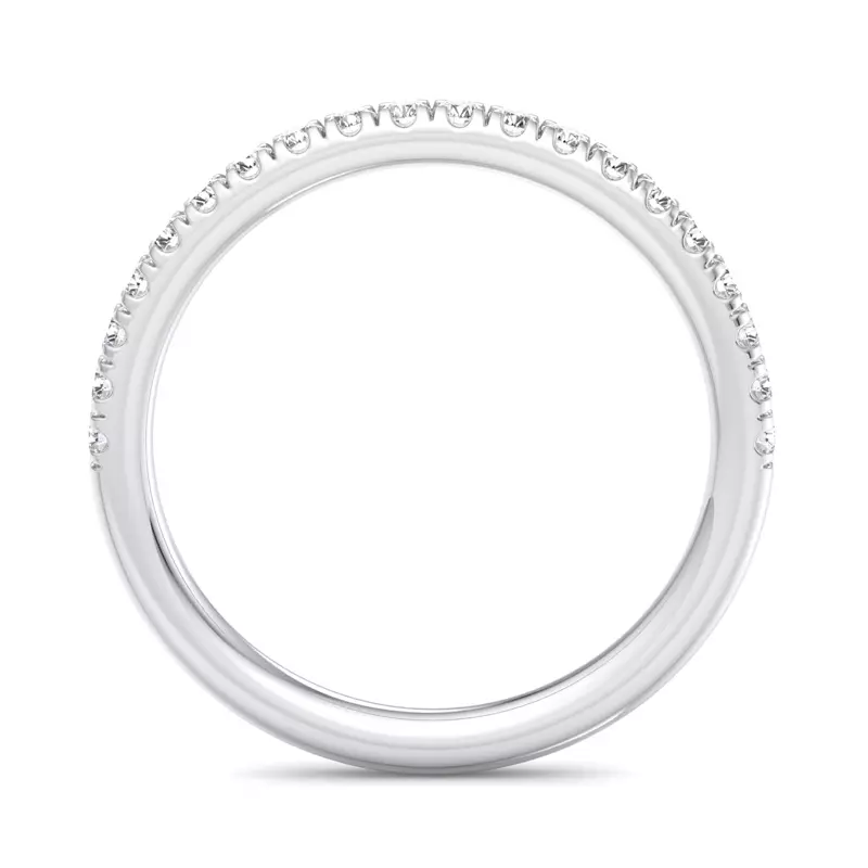 18K White Gold Nia Pavé Band