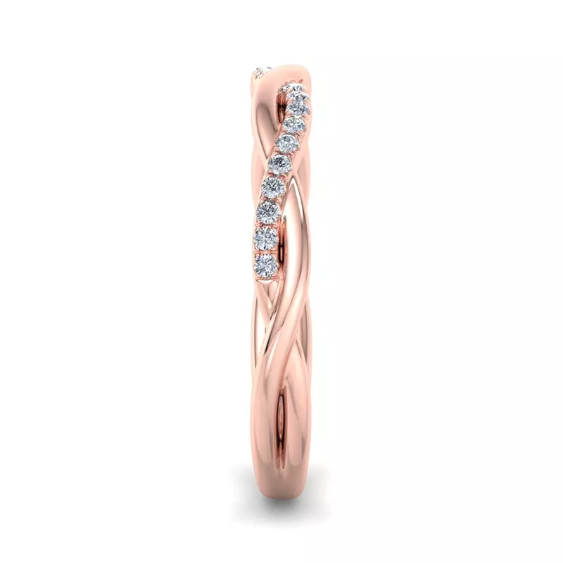 14K Rose Gold Heaven Pave Band