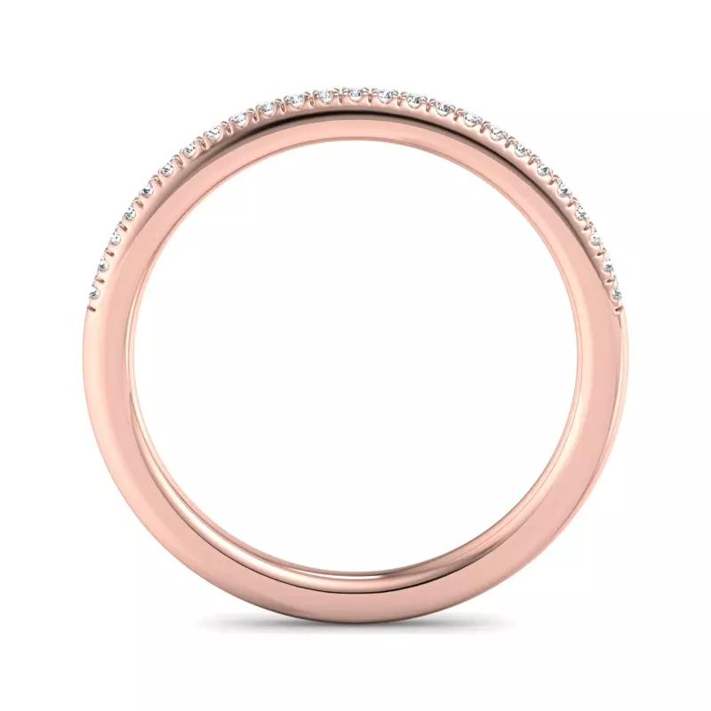 14K Rose Gold Kyla Pave Band