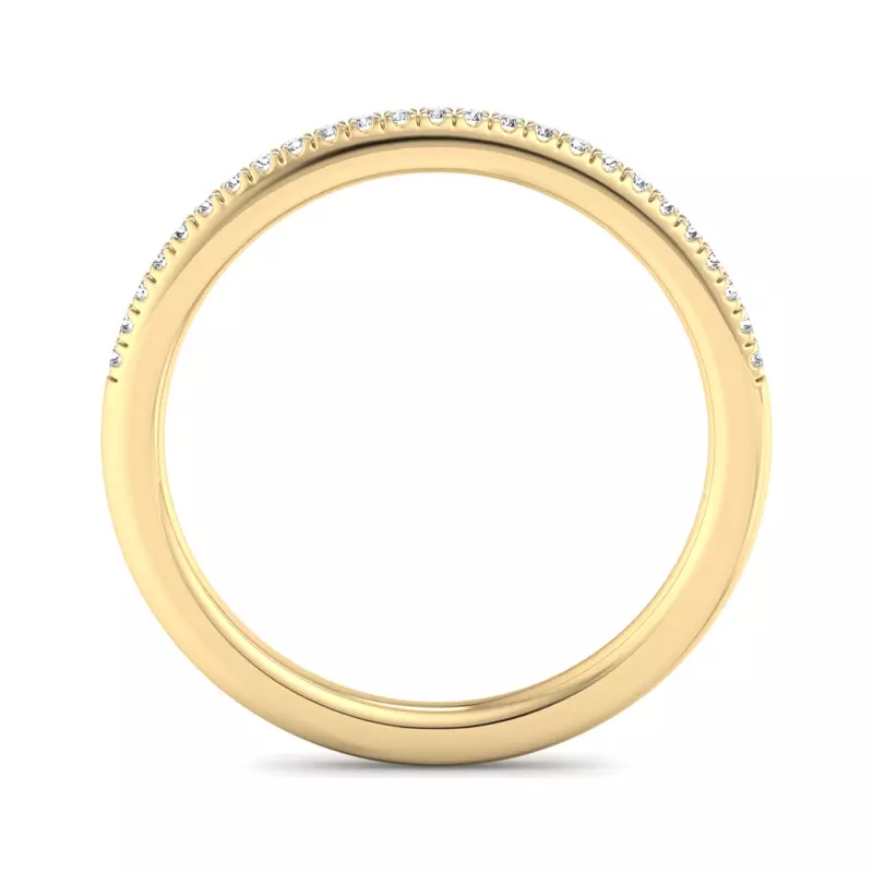 18K Yellow Gold Kyla Pave Band
