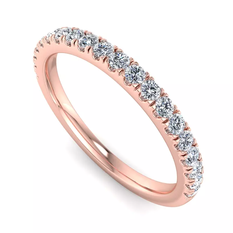 14K Rose Gold Kora Pave Band