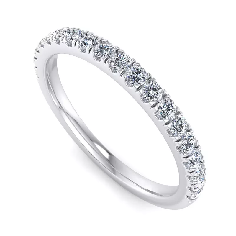 14K White Gold Kora Pave Band