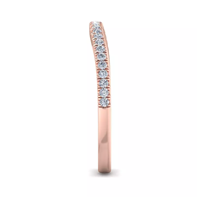 14K Rose Gold Irha Pave Band